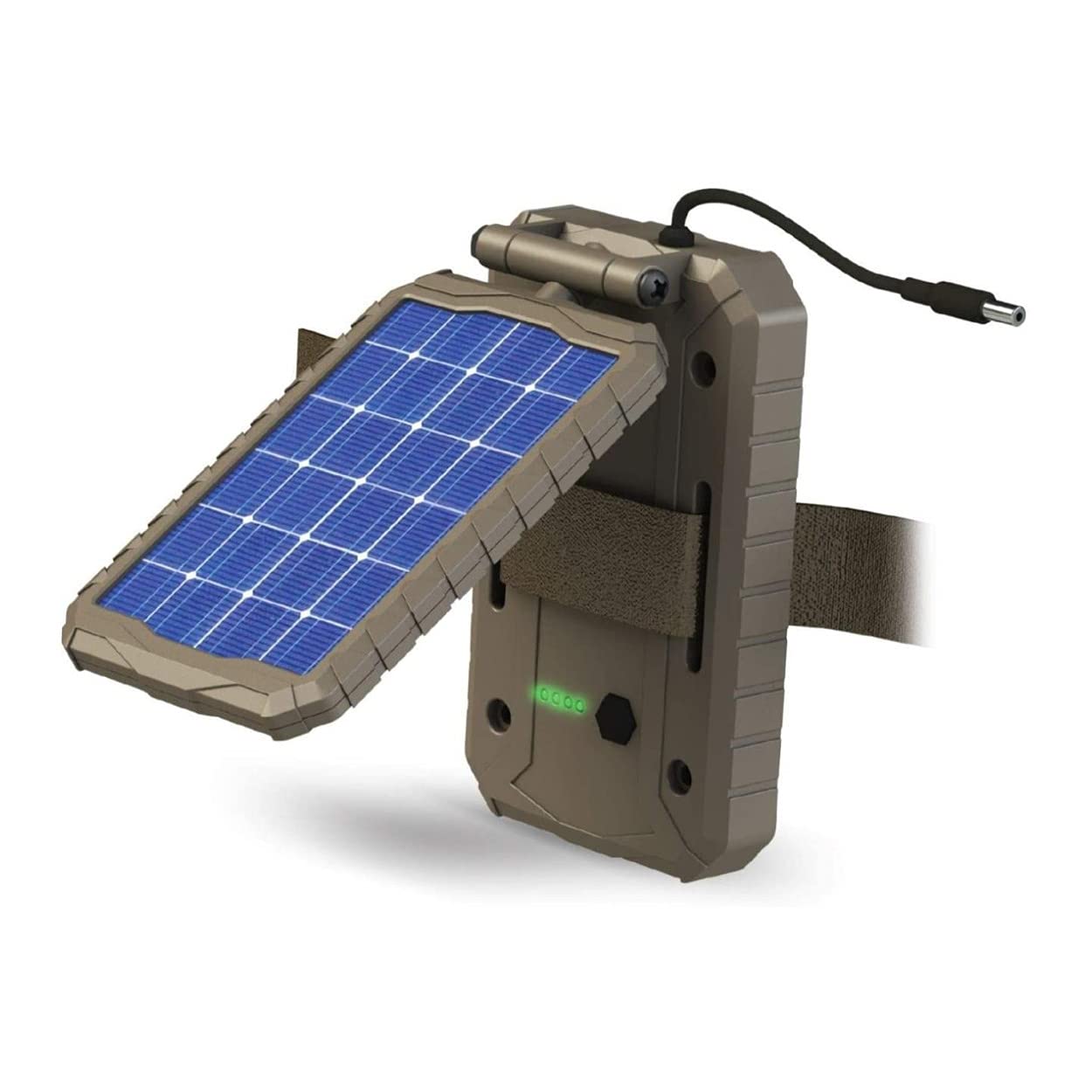Stealth CAM Durable Sol-Pak Solar Battery Pack, 12V Solar Power Panel, Rechargeable Battery & 10ft Insulated Cable, Compatible with All Wireless/Cellular Trail Cameras - 3000 mAh