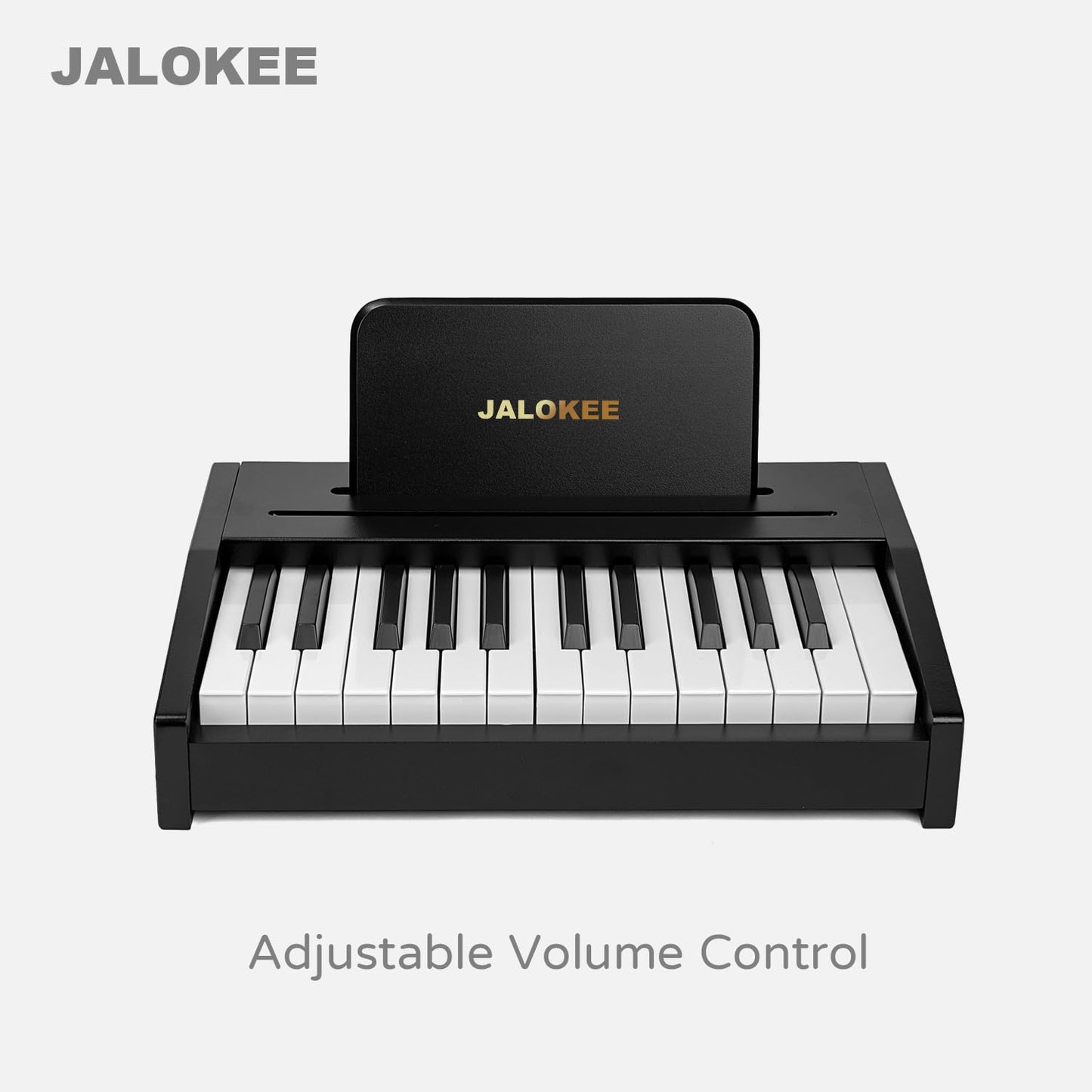 JALOKEE Kids Piano Keyboard, Digital Piano for Kids, Music Educational Instrument Toy, Wood Toy for 3+ Girls and Boys (Black, 25 Keys)