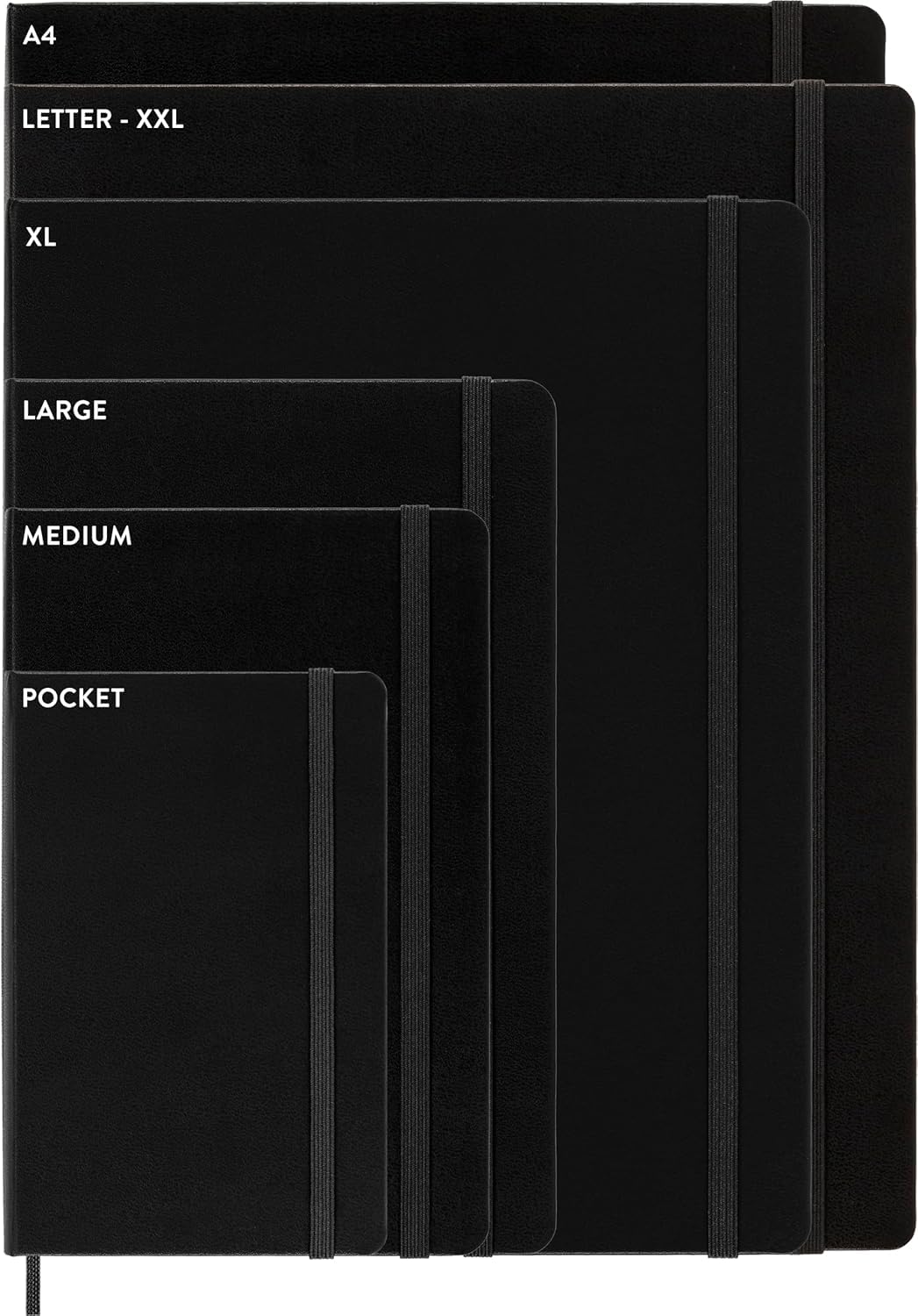 Moleskine Classic Notebook, Hard Cover, XL (7.5" x 9.5") Plain/Blank, Scarlet Red, 192 Pages (8055002855105)