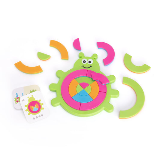 Fat Brain Toys Bugzzle Brainteasers - A Match the Picture Fraction Learning Puzzle Bug! for Ages 3 to 4