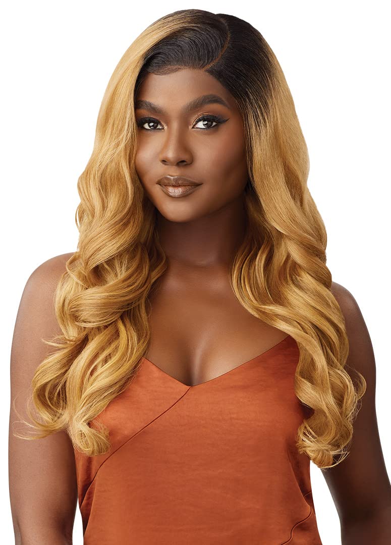 Outre - 5x5 Lace Closure Wig - Human Hair Blend - Body Curl 24" (OFF BLACK 1B)