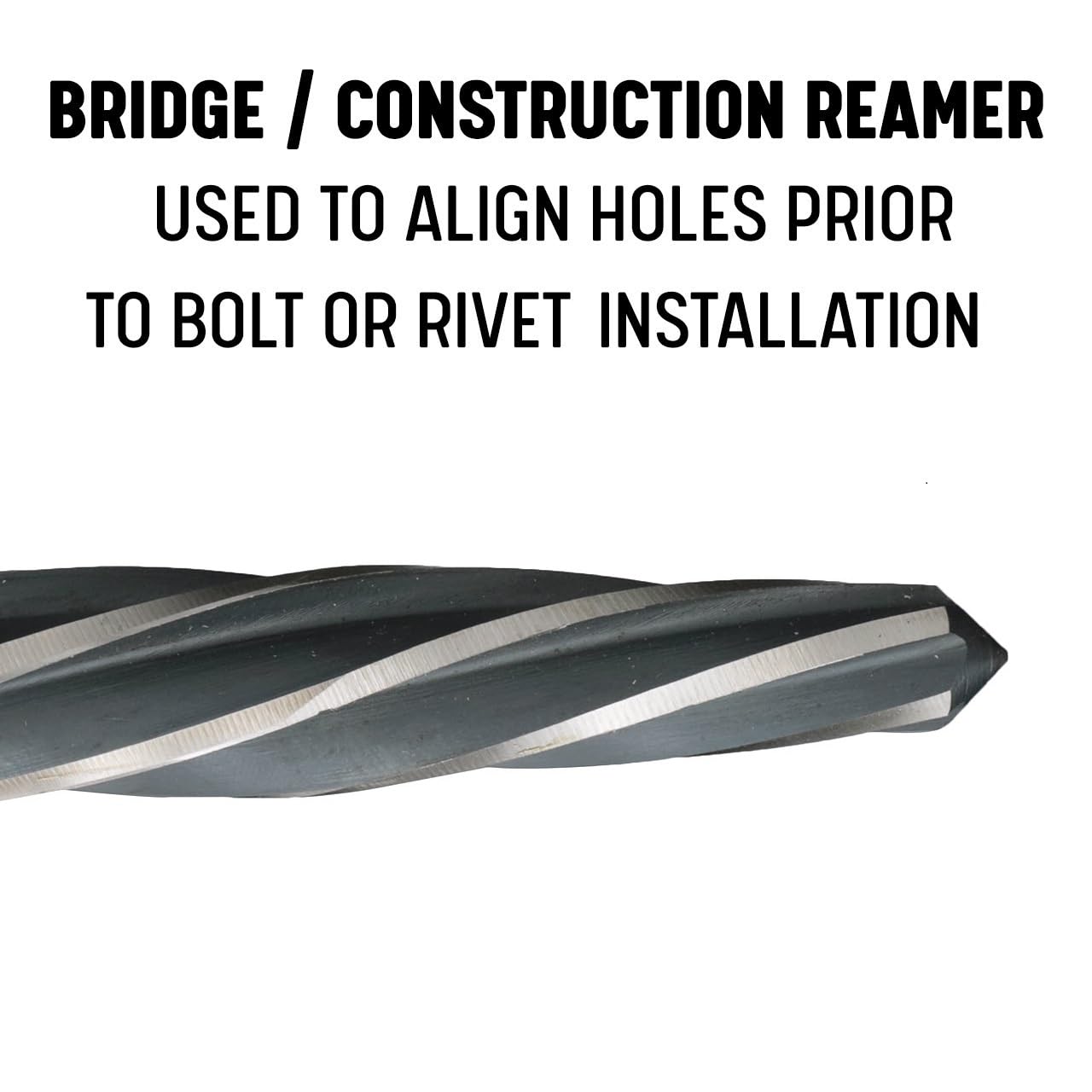 Drill America 15/16" Bridge/Construction Reamer with 1/2" Shank, DWR Series
