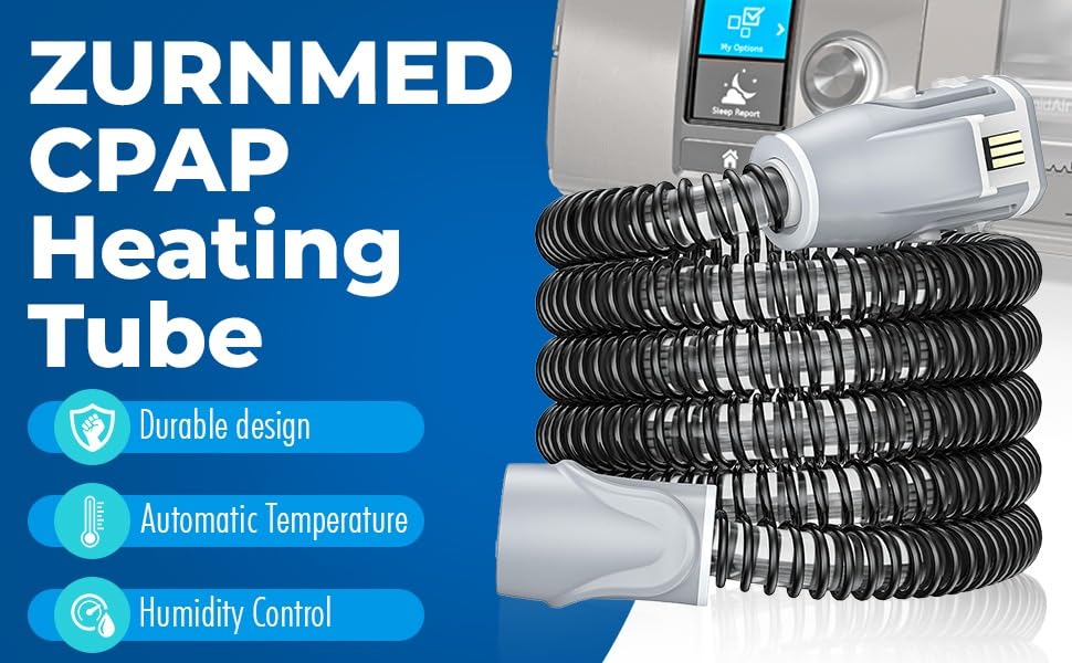 ZURNMED® Climate-Line Air Tube/Hose Replacement for #37296 AirSense10 -CPAP Tubing - Improved Design (S10 Models ONLY)