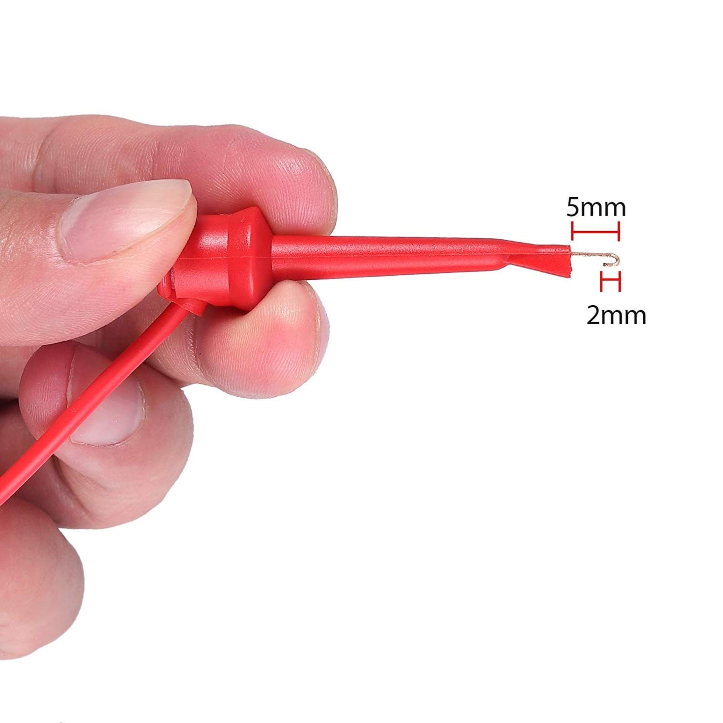 Universal Oscilloscope Probe with Accessories Kit 100MHz Oscilloscope Clip Probes with BNC to Minigrabber Test Lead Kit