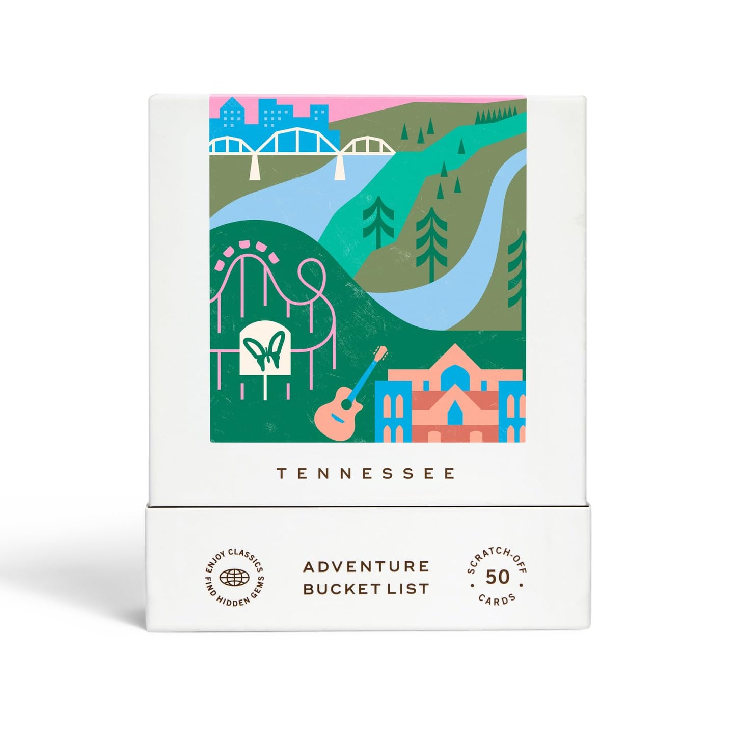 Reach International Outfitters Tennessee Adventure Bucket List: 50 Scratch-Off Cards for Outdoor Activities, Tourist Attractions, and Road Trips - Perfect Travel Gift and Guide for Exploring