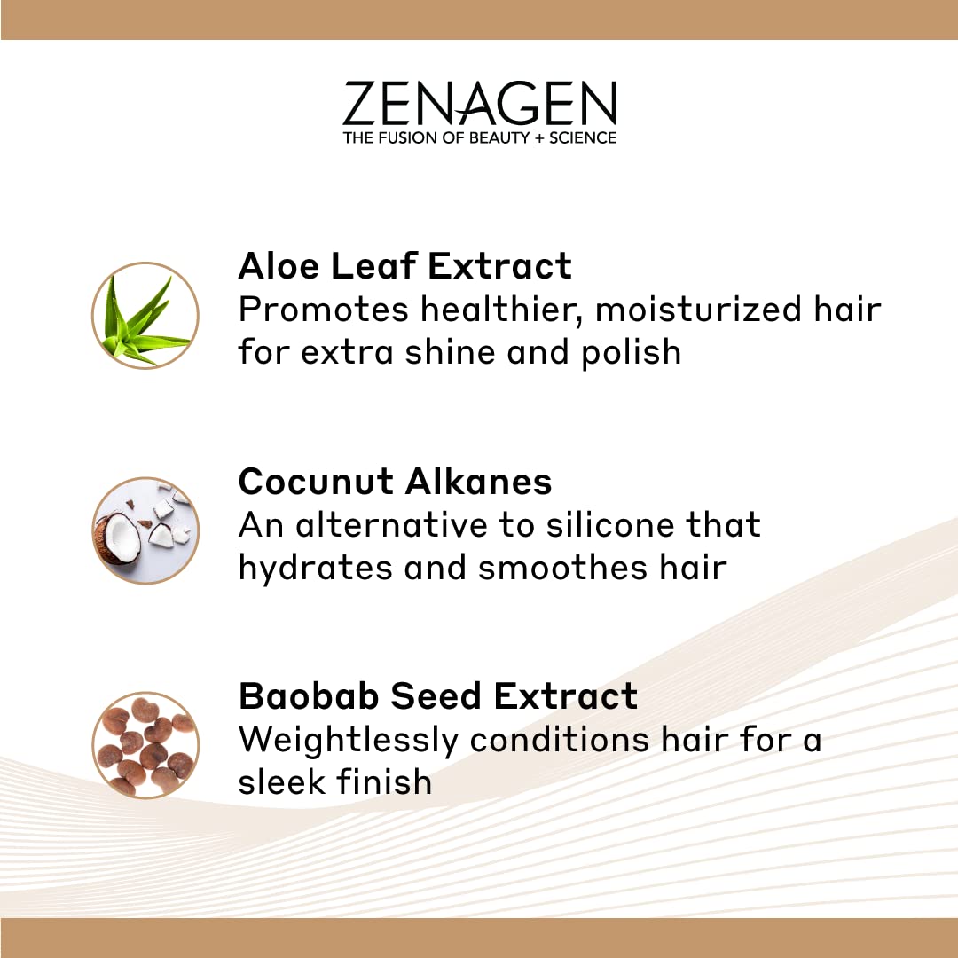 Zenagen Densifying Leave-In Cream | Enhances Hair Density, Strengthens And Hydrates, Smooths And Reduces Frizz, Lightweight Plant-Based Formula, Vegan, Suitable For All Hair Types