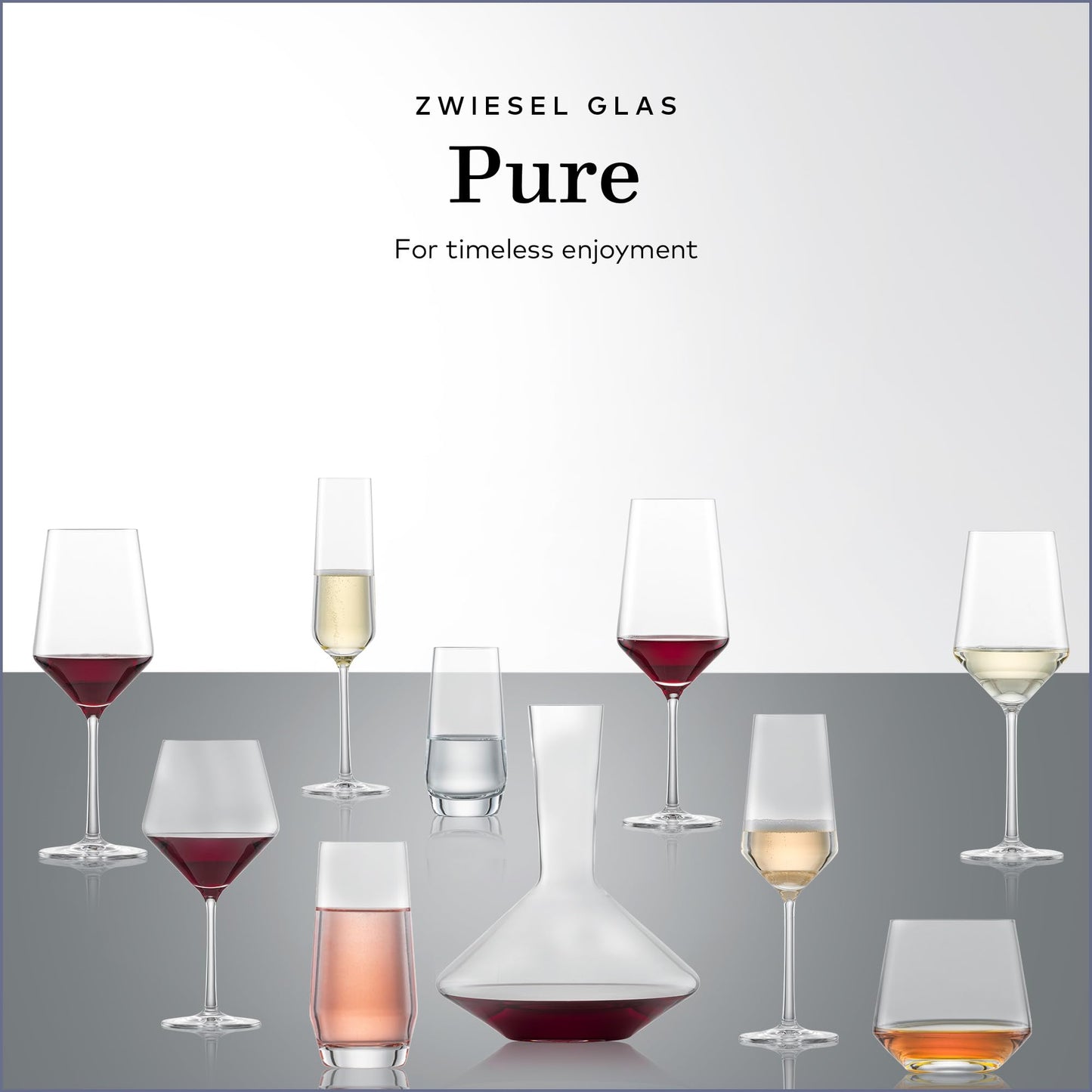 ZWIESEL GLAS Pure Champagne Glass (Set of 6), Champagne Flutes with Effervescent Point, Dishwasher-Safe Tritan Crystal Glasses, Made in Germany (10 Ounce)