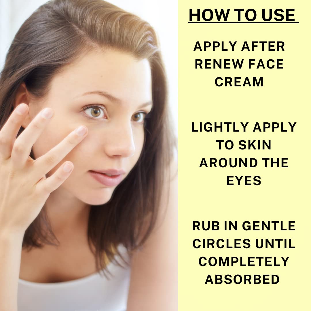 Revitalizing Under Eye Cream, Under Eye Brightener with Plant Based Actives that Boosts Collagen, Can Help With Dark Circles, Can Help Diminish Fine Lines and Help Create Firm Radiant Skin