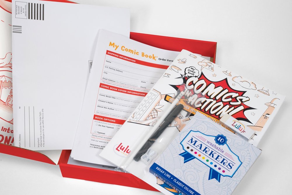Lulu Jr. My Comic Book Making Kit, Multicolor