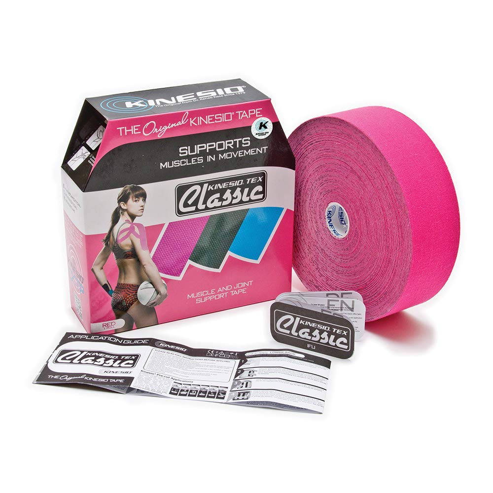 Kinesio Taping - Elastic Therapeutic Athletic Tape Tex Classic - Bulk Roll - Red – 2 in. x 103 ft