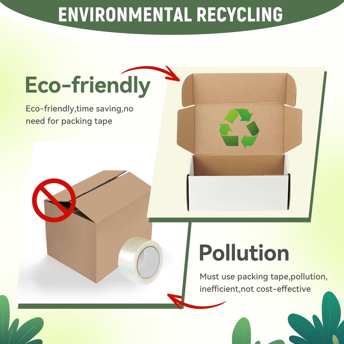 20 Pack 13"x10"x4" inch Shipping Boxes White Corrugated Cardboard Box for Small Business, Mailer, Shipping, and Packing