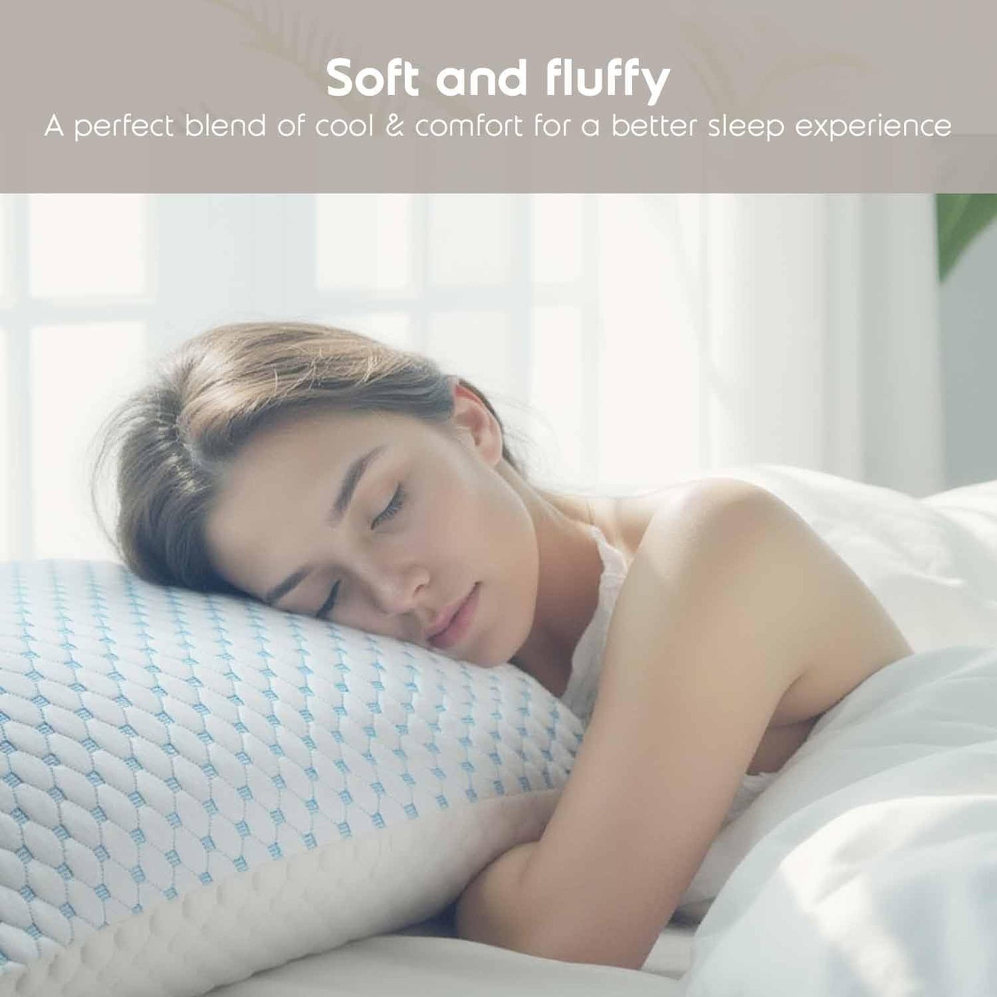 Nestl King Size Cooling Pillow for Sleeping 2 Pack, Luxury Shredded Memory Foam King Pillow Set of 2, Adjustable Cold Gel Pillows for Hot Sleepers Supportive Cool Pillow for Side Back Stomach Sleepers