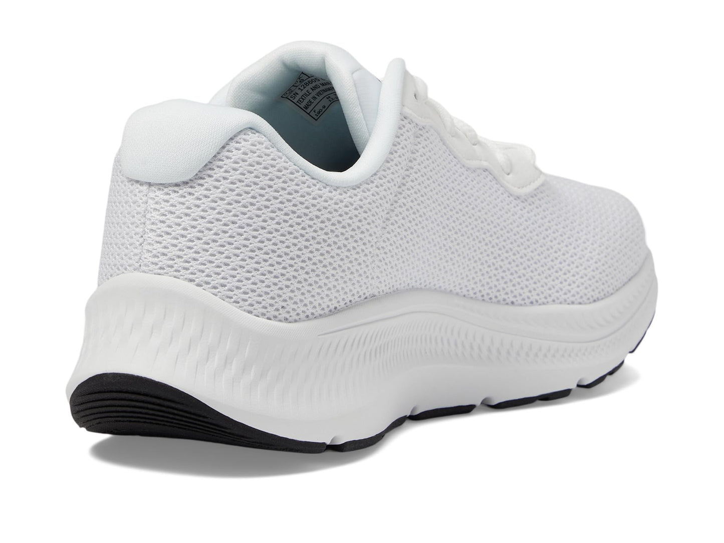 Skechers Women's Go Run Consistent 2.0 Engaged Sneaker, White/Black, 9