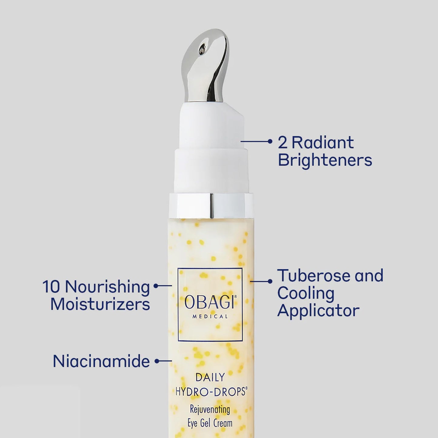 Obagi Daily Hydro-Drops Rejuvenating Eye Gel Cream – Reduces the Appearance of Dark Circles & Instantly Brightens, Smooths, & Depuffs Eyes – 0.5 oz
