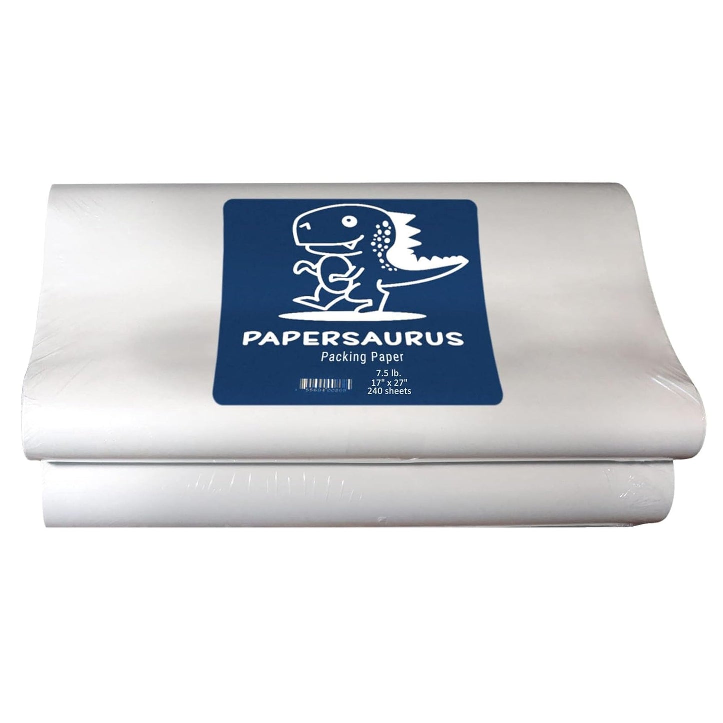 Papersaurus Newsprint Packing Paper - Packing Paper Sheets for Moving and Shipping - 240 Newsprint Paper Sheets - 7.5 lbs, 17 x 27