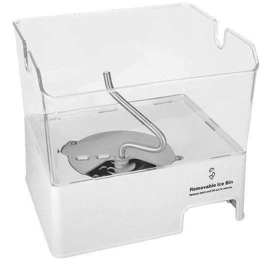 ColleRain WPW10347093 Refrigerator Ice Bin Compatible with Whirlpool Ice Bucket Replacement, W10347093 Ice Maker Assembly for Whirlpool Refrigerator