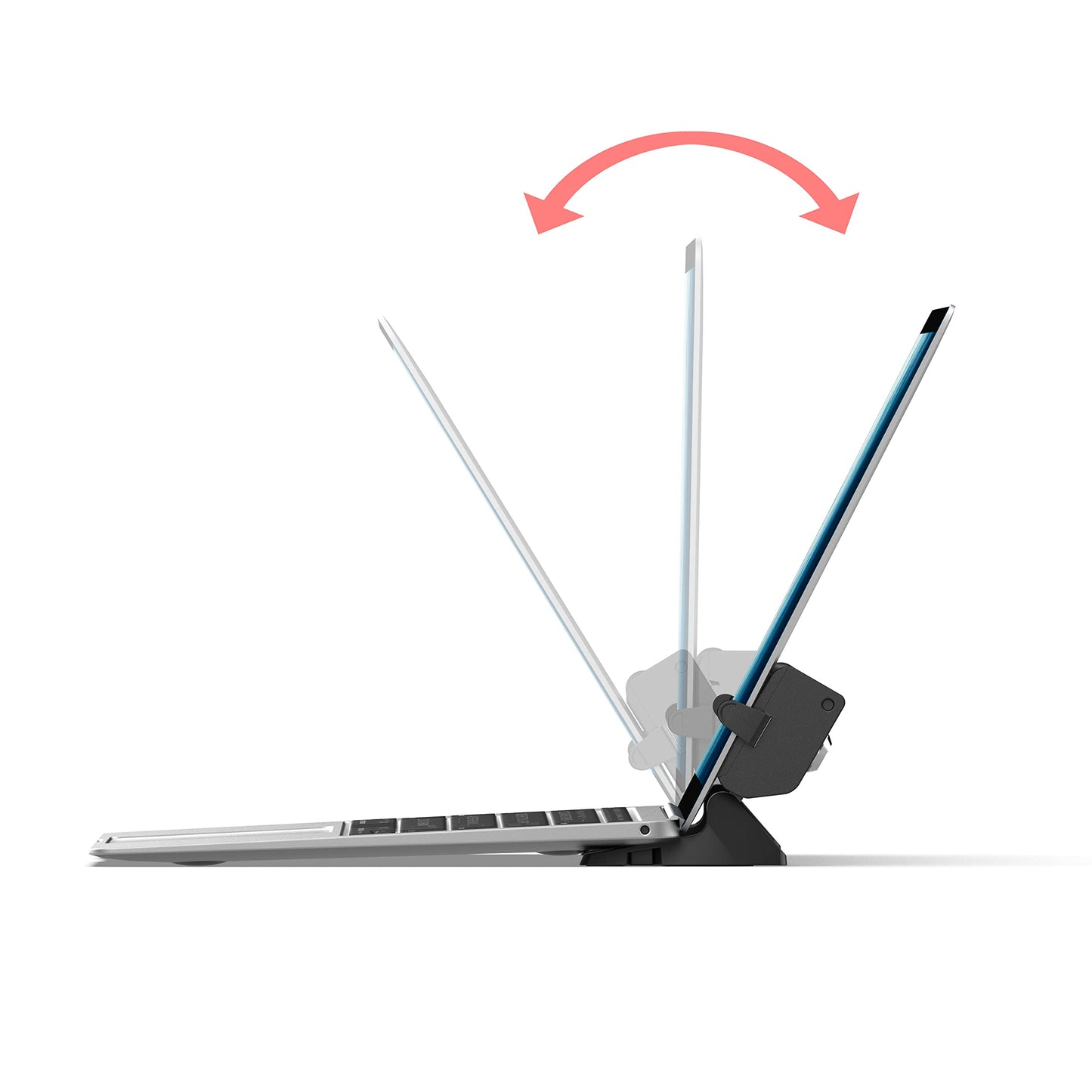 Folding Laptop Mount – CTA Locking and Folding Security Laptop Desk Mount That Secures Laptops with Cable & Key Lock Mechanism - Black (LT-LFSDM)