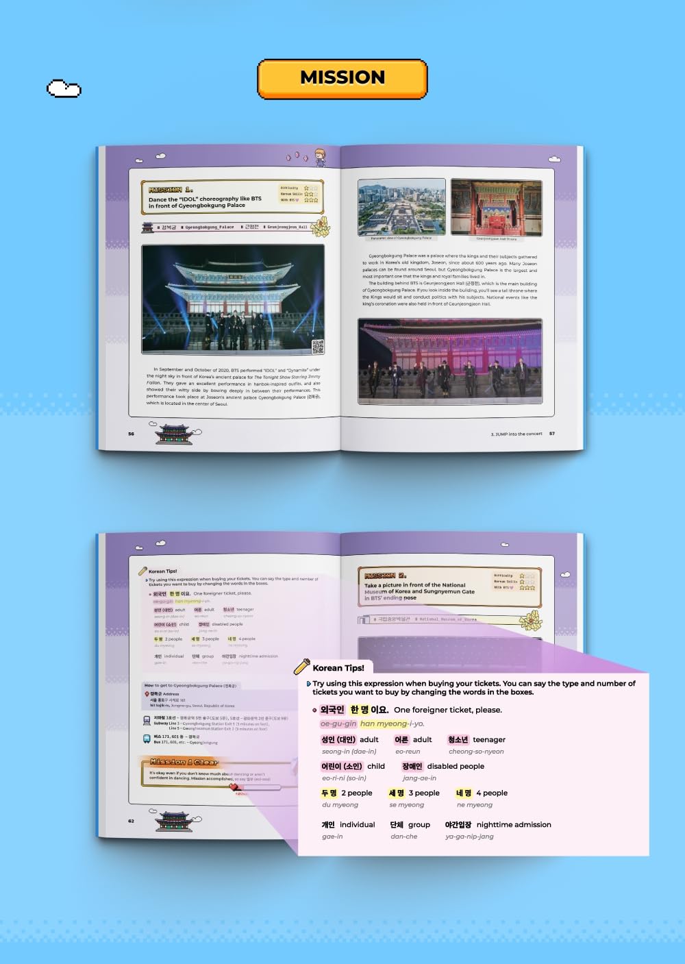 BTS Travel Book Global Edition with Useful Korean Expressions - Official BTS Merch, Special South Korea Trip Guide Inspired by BTS, Gift Idea for Army