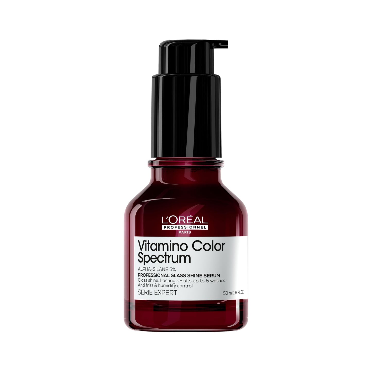 L'Oréal Professionnel Paris Vitamino Color Spectrum Glass Shine Serum - Instant Glass Shine, Protects Colored Hair, Heat Protection Up to 450°F, Vibrant Colors Up to 100 Days, 1.7 Fl Oz