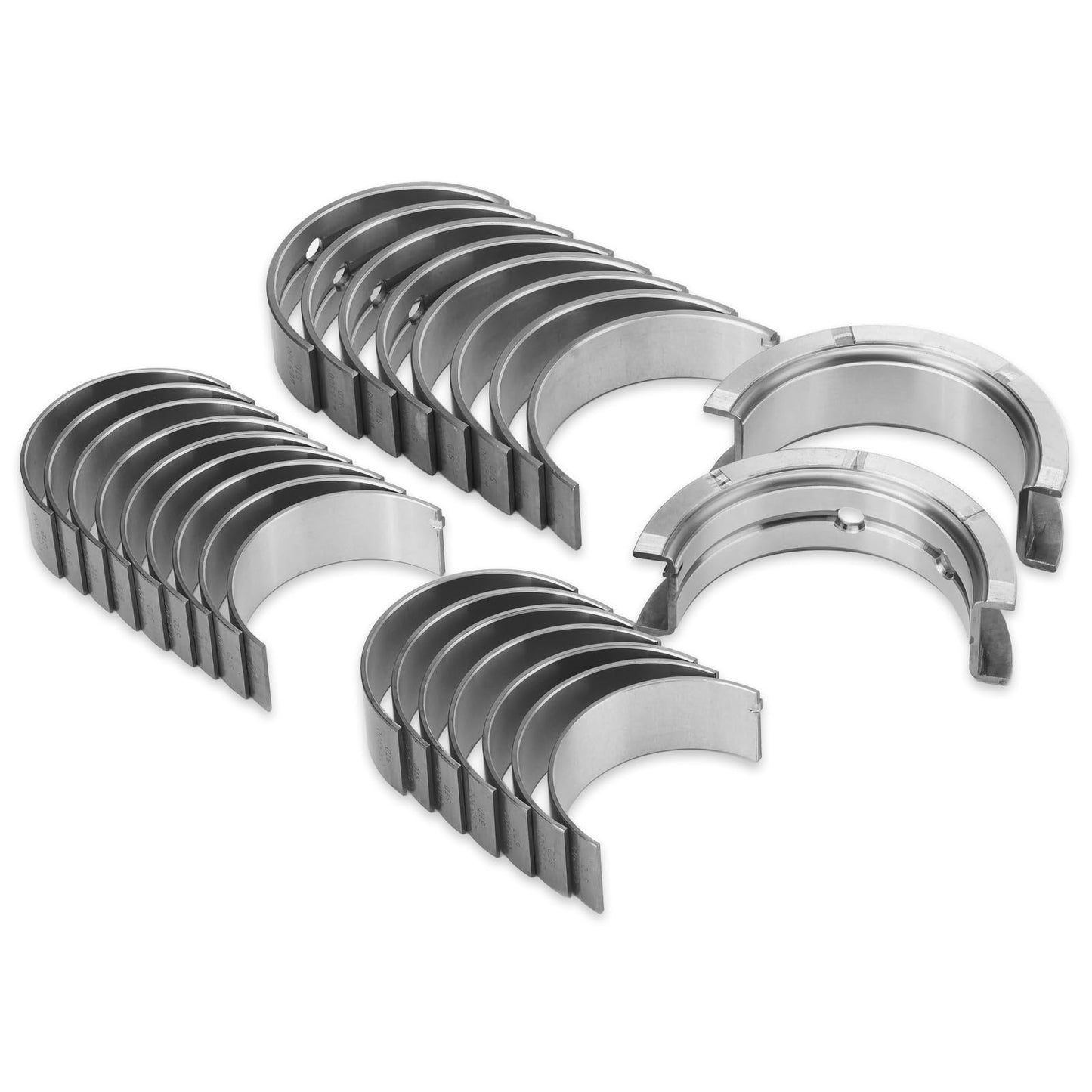 STD Main & Rod Bearing Set Replacement for Chevy LS 4.8 5.3 5.7 6.0 6.2L Engine 1997-2013 LS1 LS2 LS3 V8, Standard Size Crankshaft Connecting Rod Bearing kit MS2199P MB5293SI CB663P CR807SI