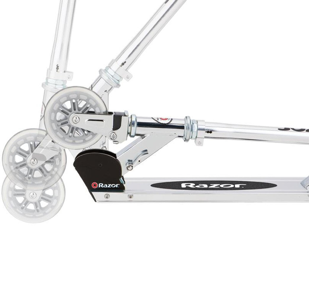Razor A3 Kick Scooter for Kids - Larger Wheels, Front Suspension, Wheelie Bar, Lightweight, Foldable, and Adjustable Handlebars