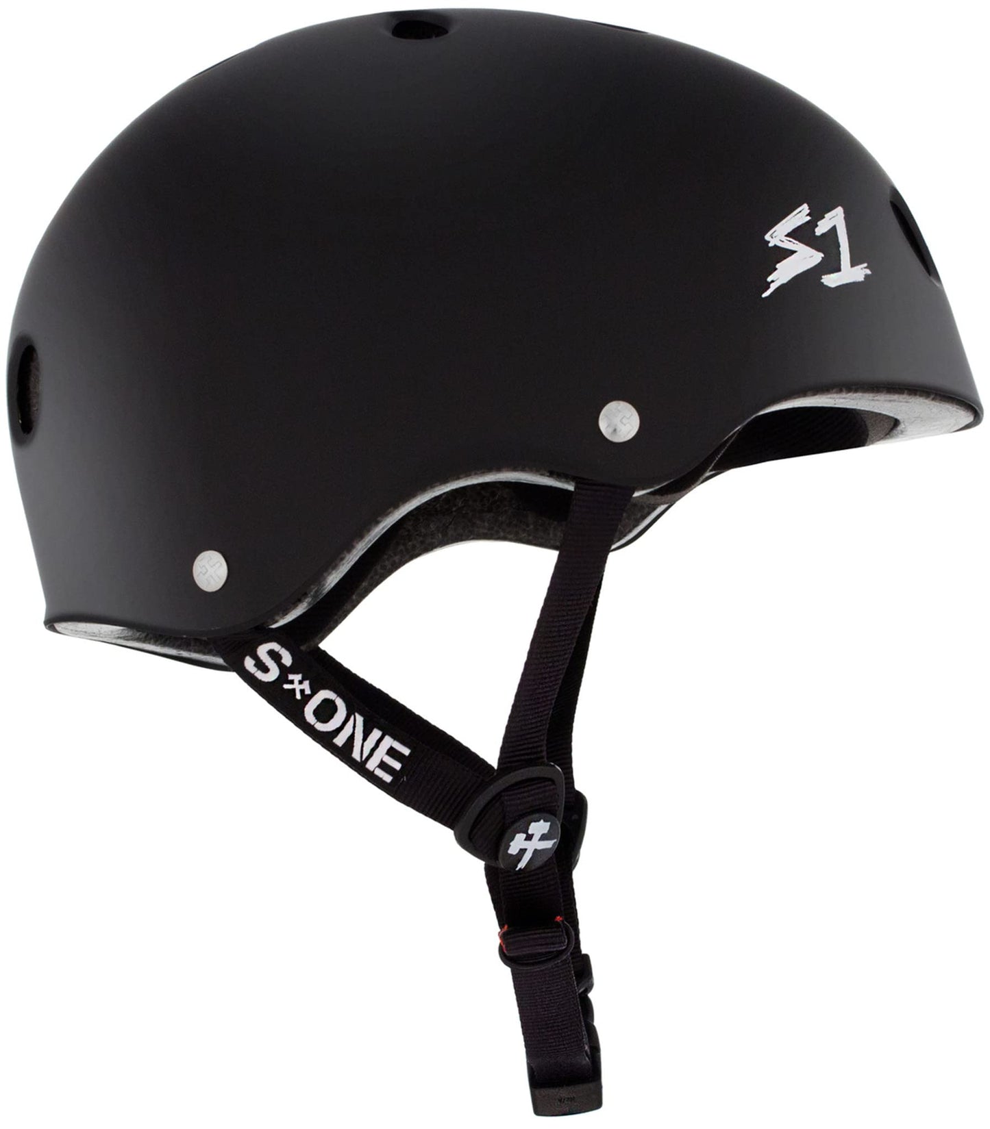S1 Lifer Helmet for Skateboarding, BMX, and Roller Skating - EPS Fusion Foam, CPSC & ASTM Certified - Black Matte Large (22")