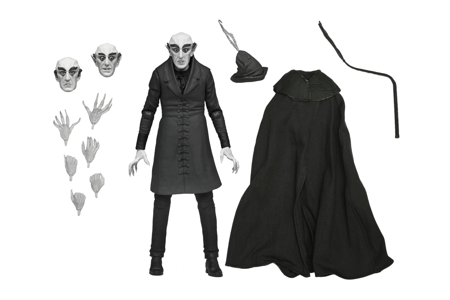 NECA Nosferatu- 7" Scale Action Figure - Ultimate Count Orlok (B&W)