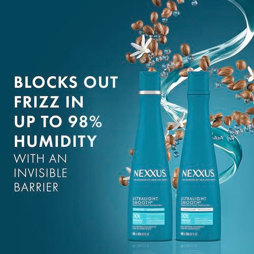 Nexxus Ultralight Weightless Shampoo & Conditioner for Dry, Frizzy Hair - Smooth Treatment to Block Out Frizz, 13.5 oz (Pack of 2)