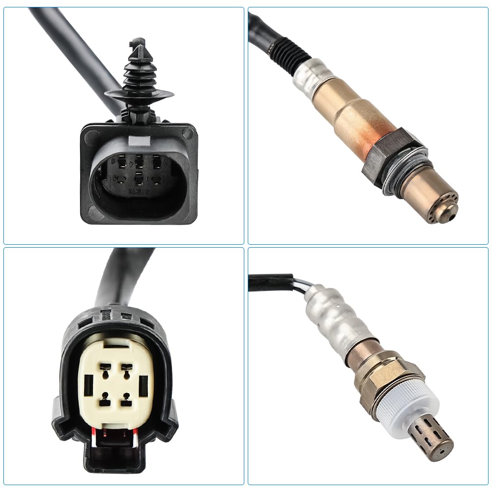 JDMON 4PCS O2 Oxygen Sensor Upstream & Downstream Replacement for Ford F150 V6 3.5L 2011-2014 Turbocharged Compatible with 234-5076, 234-5113, 234-4490, 8F9Z9F472E, 8F9Z9F472B, BE5Z9G444A