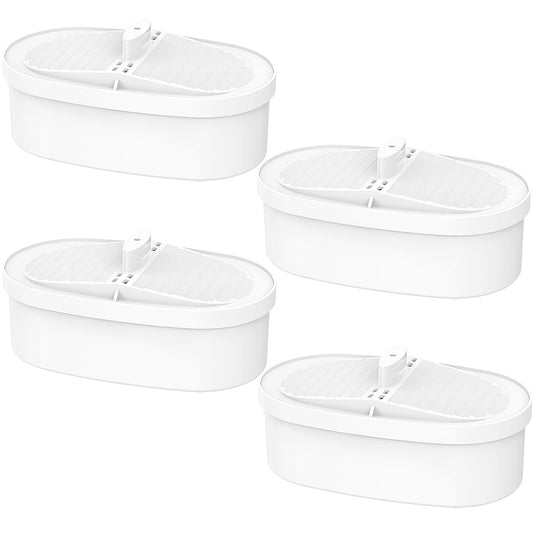 4 Pack Waterdrop® Replacement Filter WD-PF-01A Plus,Reduces PFOA/PFOS, Chlorine, Compatible with Waterdrop® Pitchers Replacement Filter，Lasts 3 Months or 200 Gallons, Premium Water Filtration