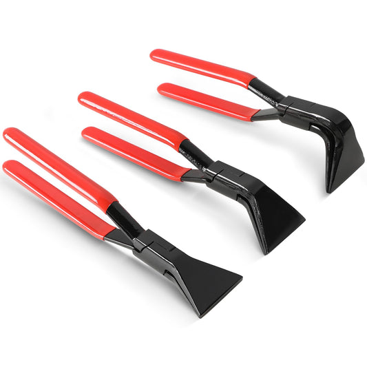 Acymner 3PCS Sheet Metal Bending Pliers Set | Hand Seamers for Roofers, Plumbers, and Metal Processing Straight, 45° & 90° Metal Bender Tools
