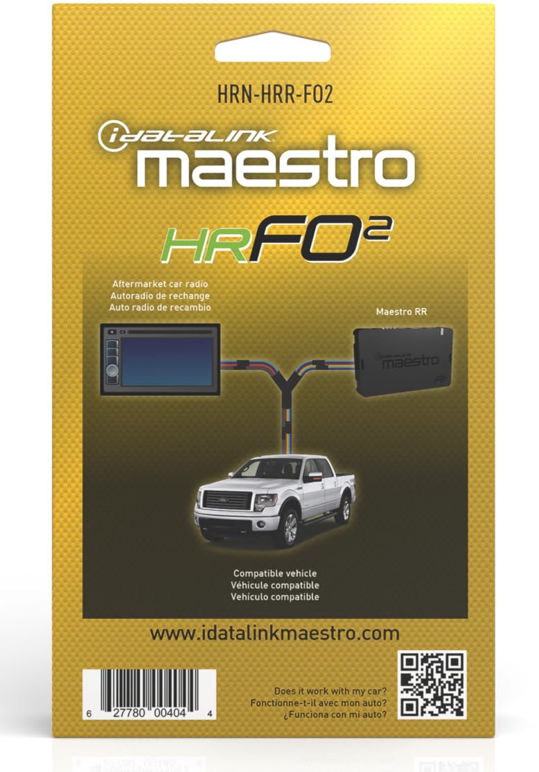 iDatalink Maestro HRN-HRR-FO2 SWC & Factory Amp Retention Harness for Select Ford 2011+ (ADS-MRR or ADS-MRR2 Module Required)