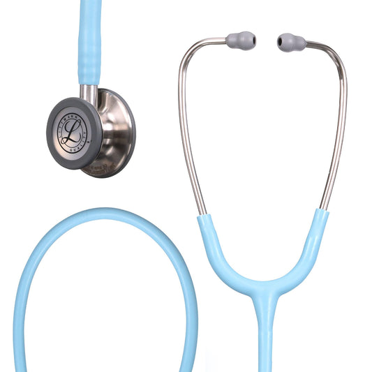 3M Littmann Classic III Monitoring Stethoscope, 5912C, More Than 2X as Loud, Weighs Less, 27" Marine Blue Satin-Finish Tube for Added Comfort, Flexibility and Cleanability