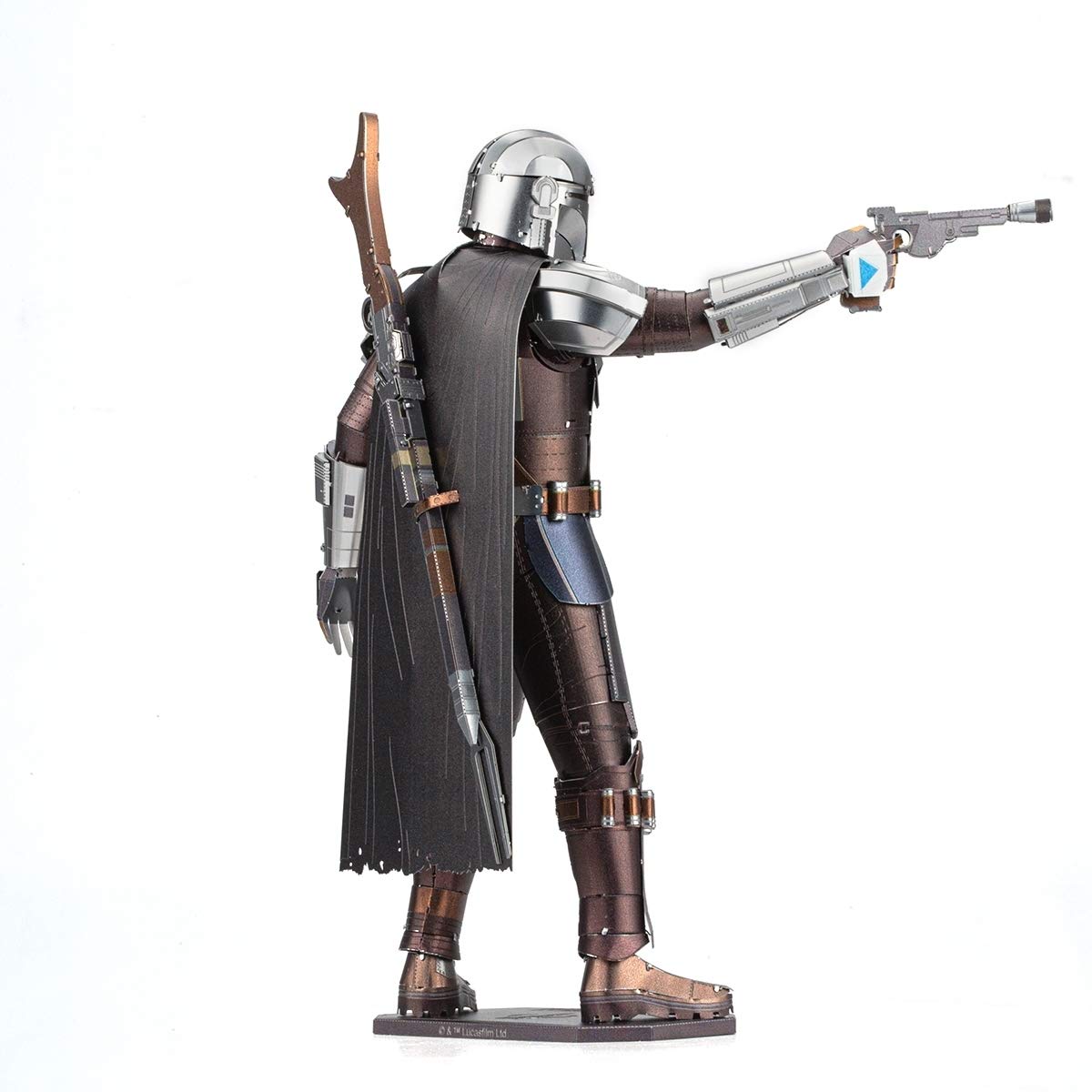 Fascinations ICX146 Metal Earth Metal Kits - Star Wars The Mandalorian The Mandalorian, Laser Cut 3D Construction Kit, 3D Metal Puzzle, DIY Model Kit, 3 Metal Circuit Boards from 14 Years