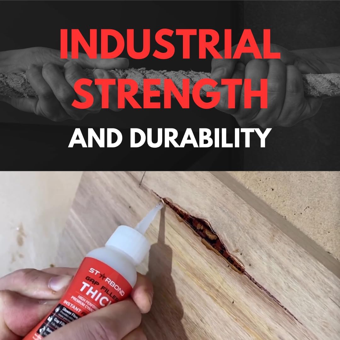 STARBOND Thick CA Glue Complete Refill Kit (453-gram) - Premium Cyanoacrylate Glue for Mitre Joint Bonding, Woodworking, Carpentry, Archery Fletching, 16 oz