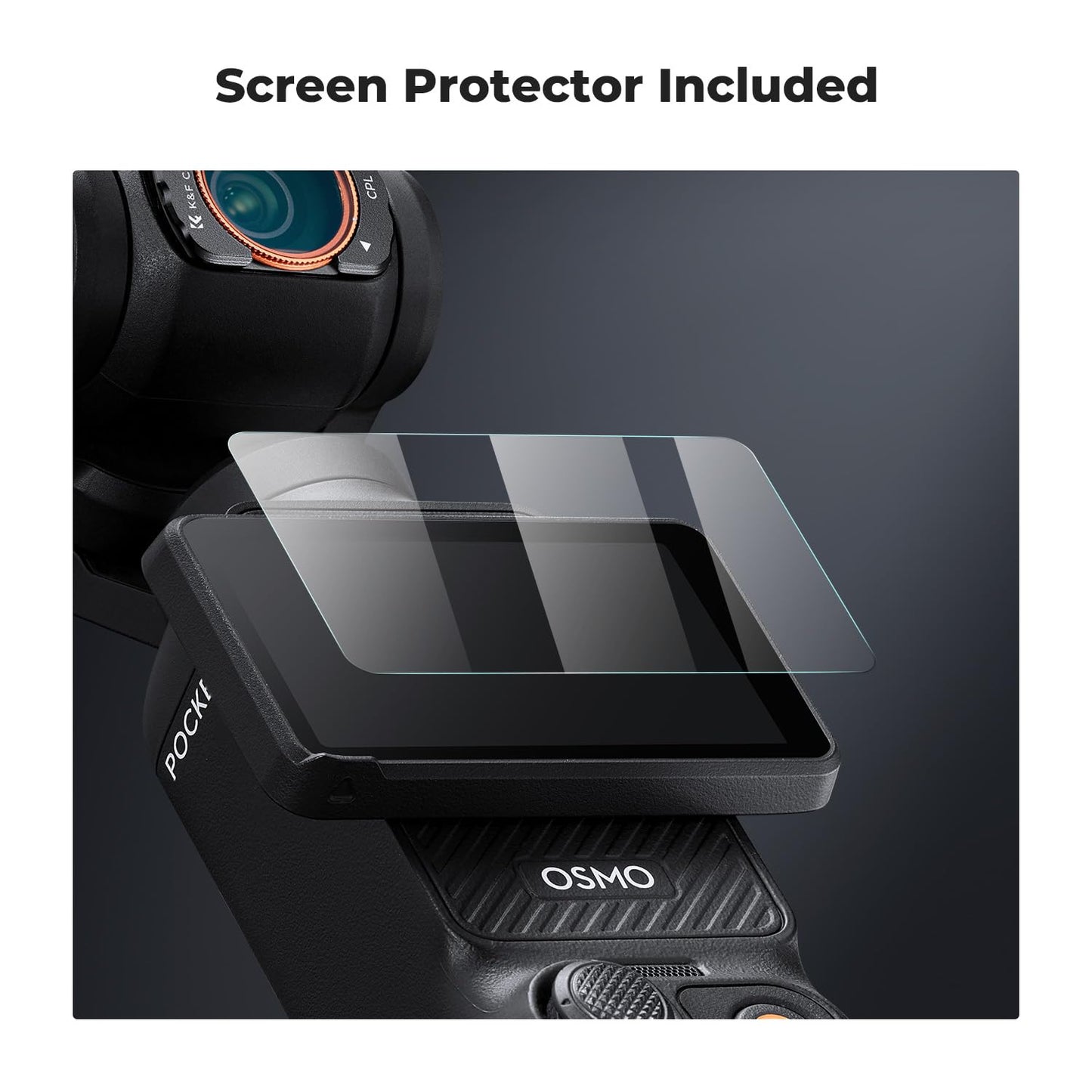 K&F Concept Magnetic 4 Pack ND & CPL Filter Kit Compatible with DJI OSMO Pocket 3, CPL ND16 ND64 ND256 Polarizing Neutral Density Filters, Multi-Coated/HD Optical Glass/Gimbal Compatible