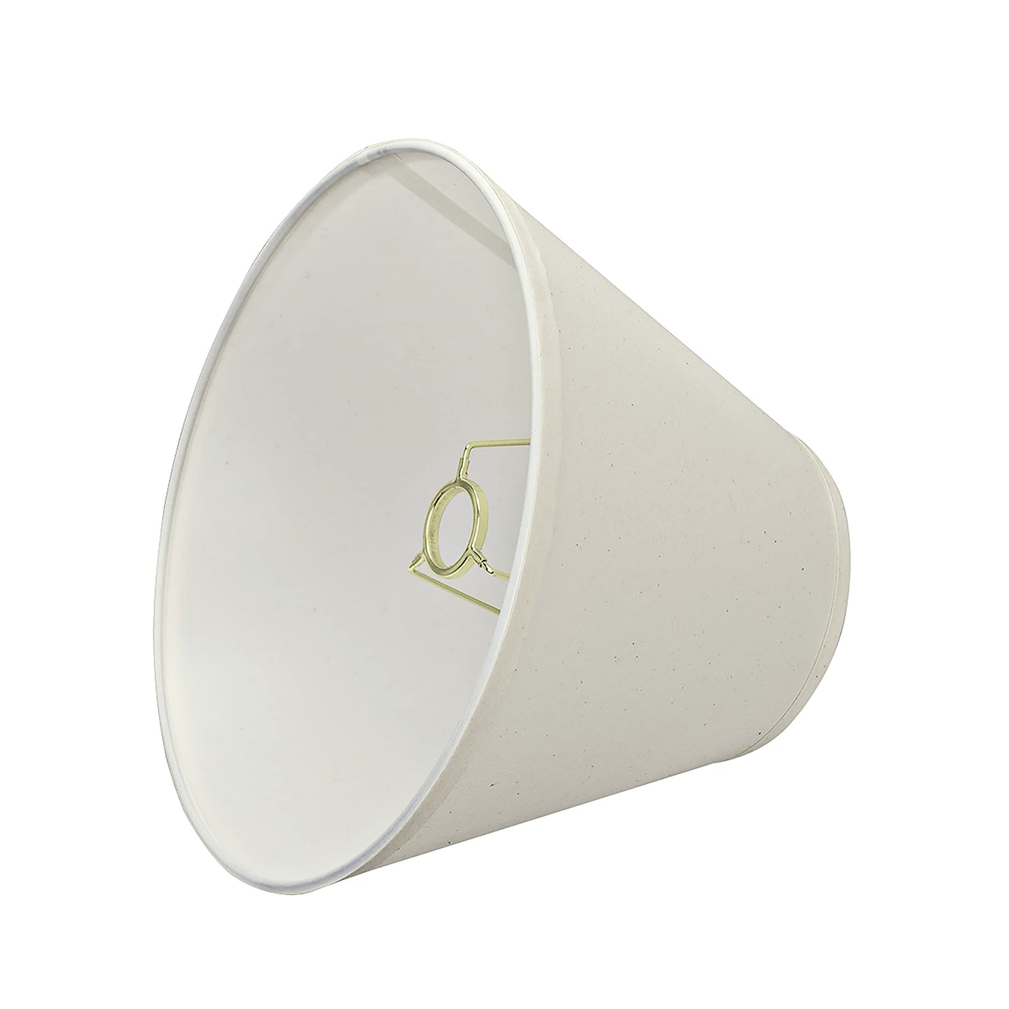 Aspen Creative 58876A Transitional Empire Shape Uno Construction Lamp Shade in Ivory, 6" Top x 12" Bottom x 9" Slant Height