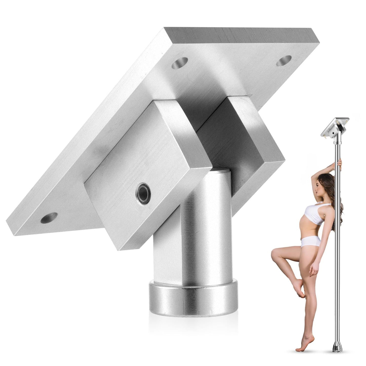 Otoolling Universal Pole Dance Fixed Plate for Slanted Ceilings Top Plate Pole Dance Accessory for Home More Safety and Stability