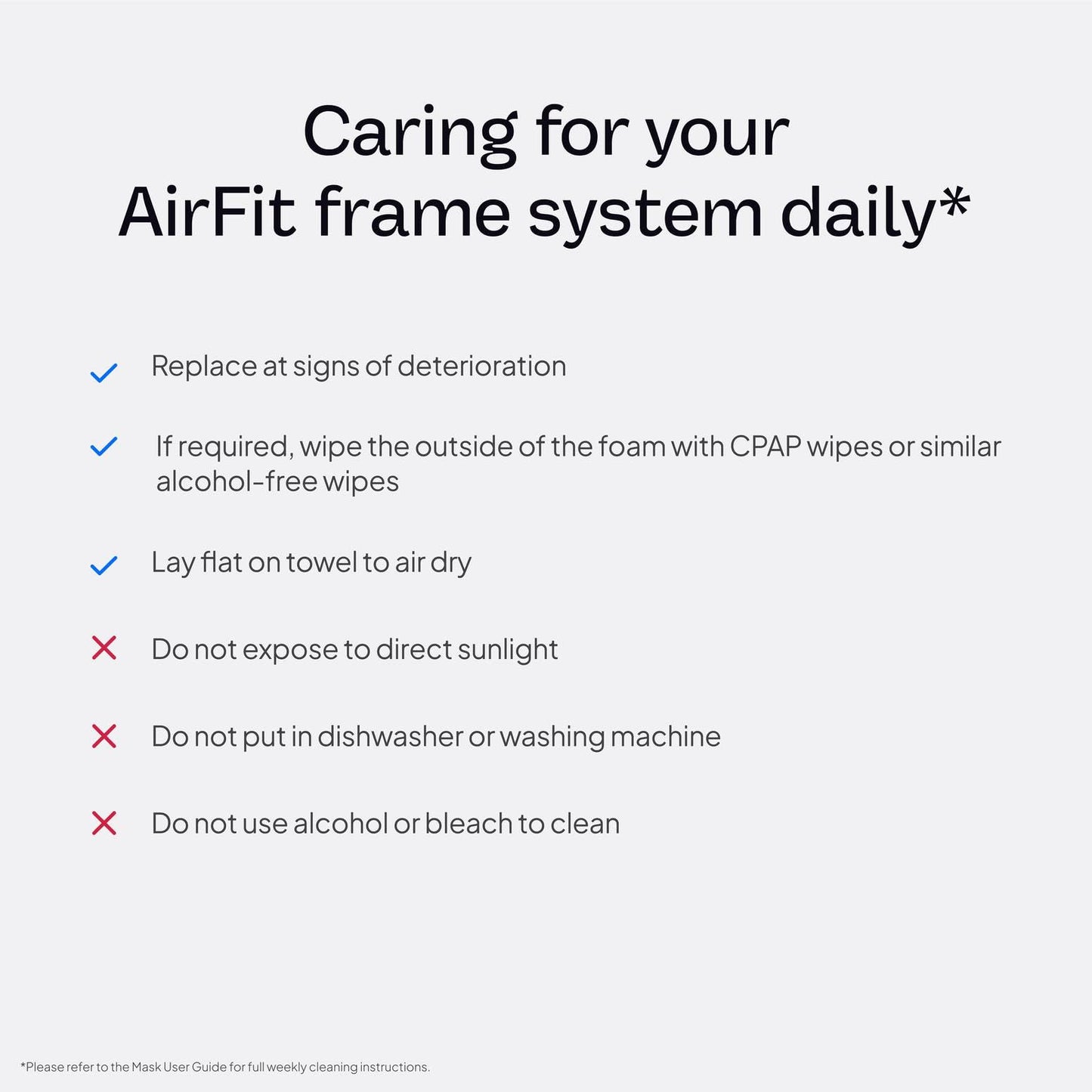 ResMed AirFit N30 Frame System - for Nasal CPAP Mask - Replacement CPAP Accessories - Without Headgear - Small