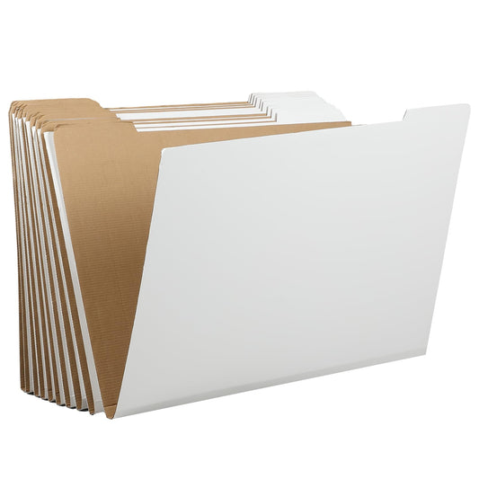 Dinifee 10 Pack Art Portfolio Folders Stores Flat Files Large Corrugated File Folder for Vertical Flat Storage for Artwork Blueprints Plans Drawings Construction Poster(18" X 24")