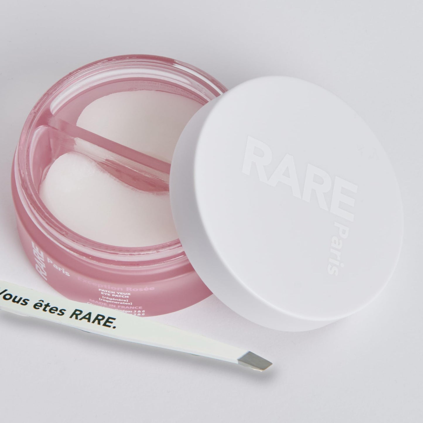 RARE Paris - Exception Rosée - Regenerating Under Eye Patches - Hydrating & Brightening - With Ceramides & Omega-3 & 6 - Brightening, Firming & Revitalizing - Multi-Active Serum Formula - 30 Pairs