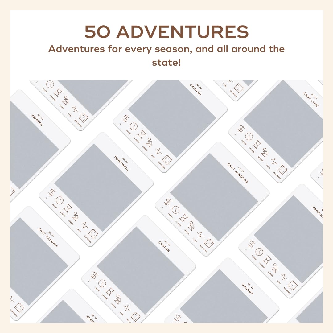 Reach International Outfitters Connecticut Adventure Bucket List: 50 Scratch-Off Cards for Outdoor Activities, Tourist Attractions, and Road Trips - Perfect Travel Gift and Guide for Exploring
