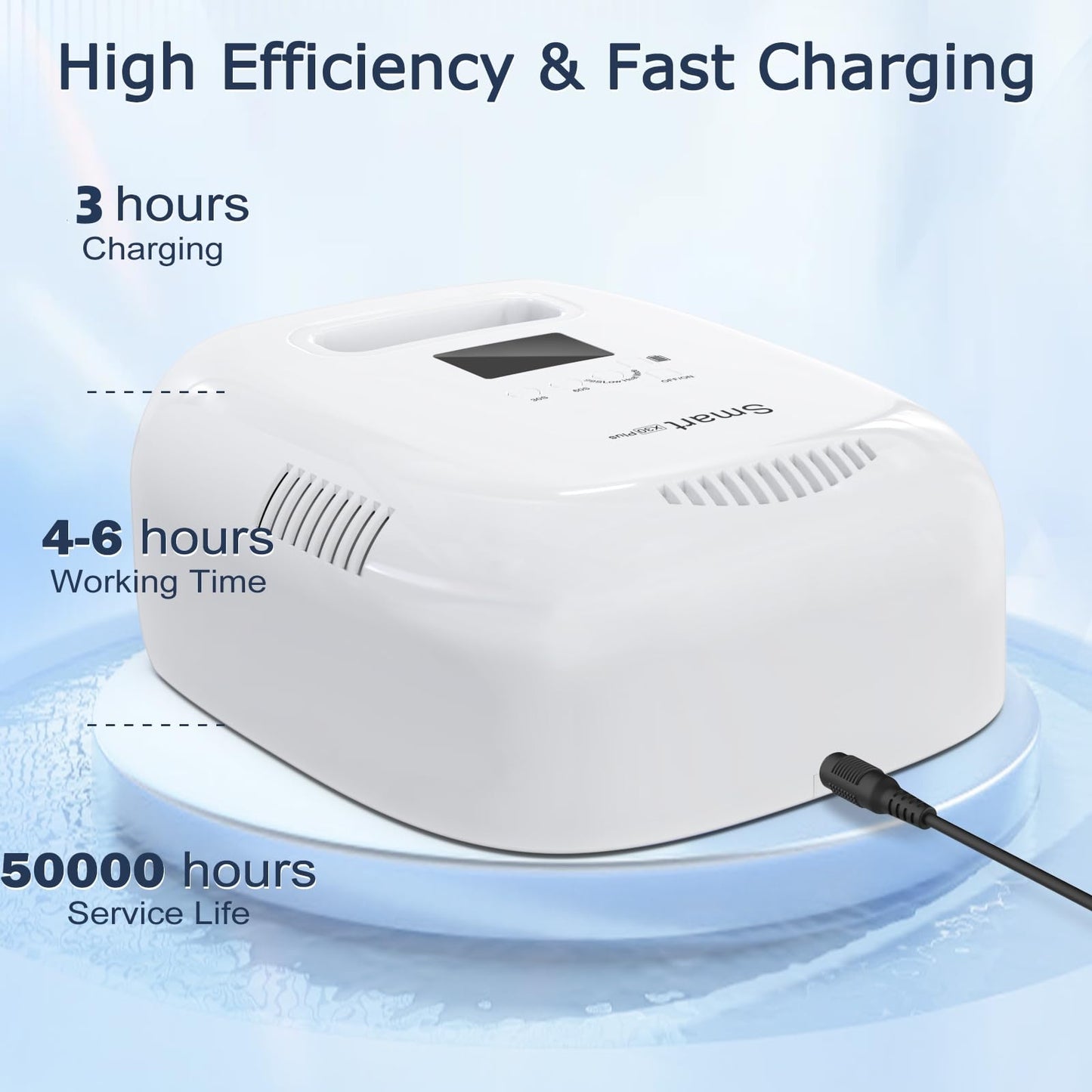 NAILGIRLS Cordless Rechargeable UV Nail Lamp, 60W Professional UV Light for Gel Nails with Metal Base, Portable Wireless LED Nail Dryer Fast Charger Curing Lamp 3 Timers for Salon or Home