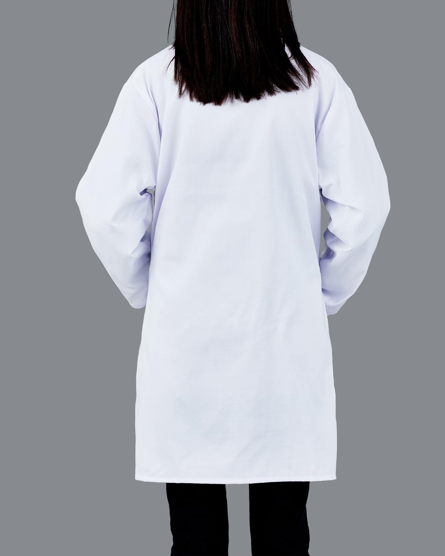 Cutecrop White Unisex Professional Lab Coat for Women Men Adults Long Medical Coat Lab Jacket for Grad Doctor Nurse(3 Pcs,X-Large)