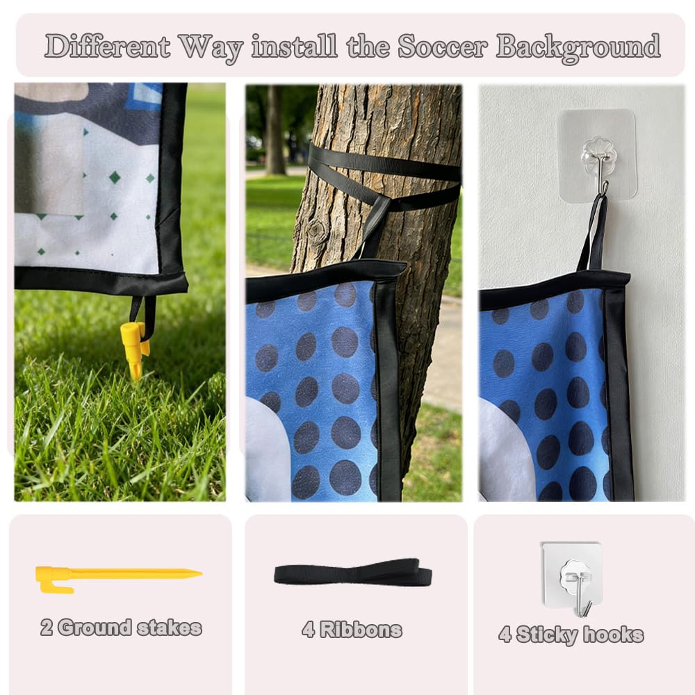MRPAPA Soccer Ball Game for Kids, Indoor Outdoor Toss Goal Game with Balls Sports Toys Gift for 3 4 5 6 7 8 Year Old Boys and Girls