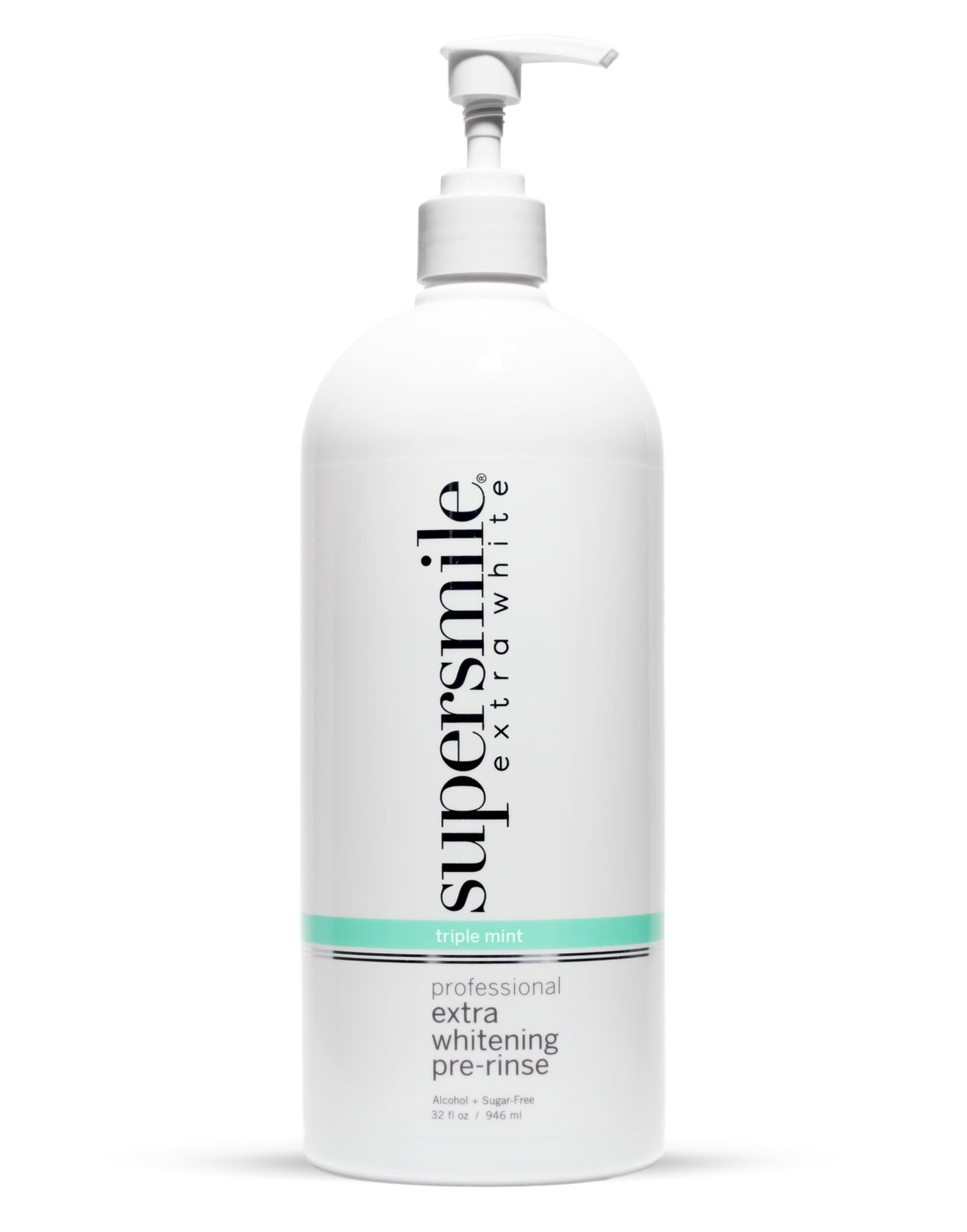 Supersmile Jumbo Extra Whitening Pre-Rinse, Clinically Formulated Pre-Brush Dental Mouthwash, 32 oz