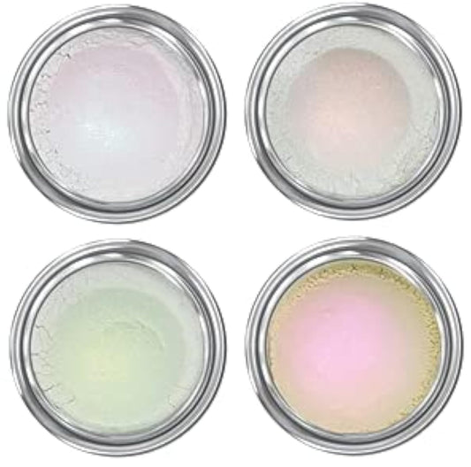 Concrete Minerals White MultiChrome Eyeshadow, Intense Color Shifting, Longer-Lasting With No Creasing, 100% Vegan and Cruelty Free, Handmade in USA, 6 Grams Loose Mineral Powder (Lollipop)
