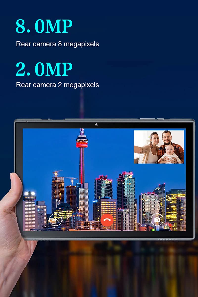 10 inch Tablet Android 15 Tablet PC, 10.1" Android Tablets DDR4 8GB RAM(5GB Expand) 32GB ROM 2MP+8MP Dual Camera 5G WiFi-6 BT Support 1TB Expand 10 IN IPS 6000mAh Battery Powerful Performance Tablets