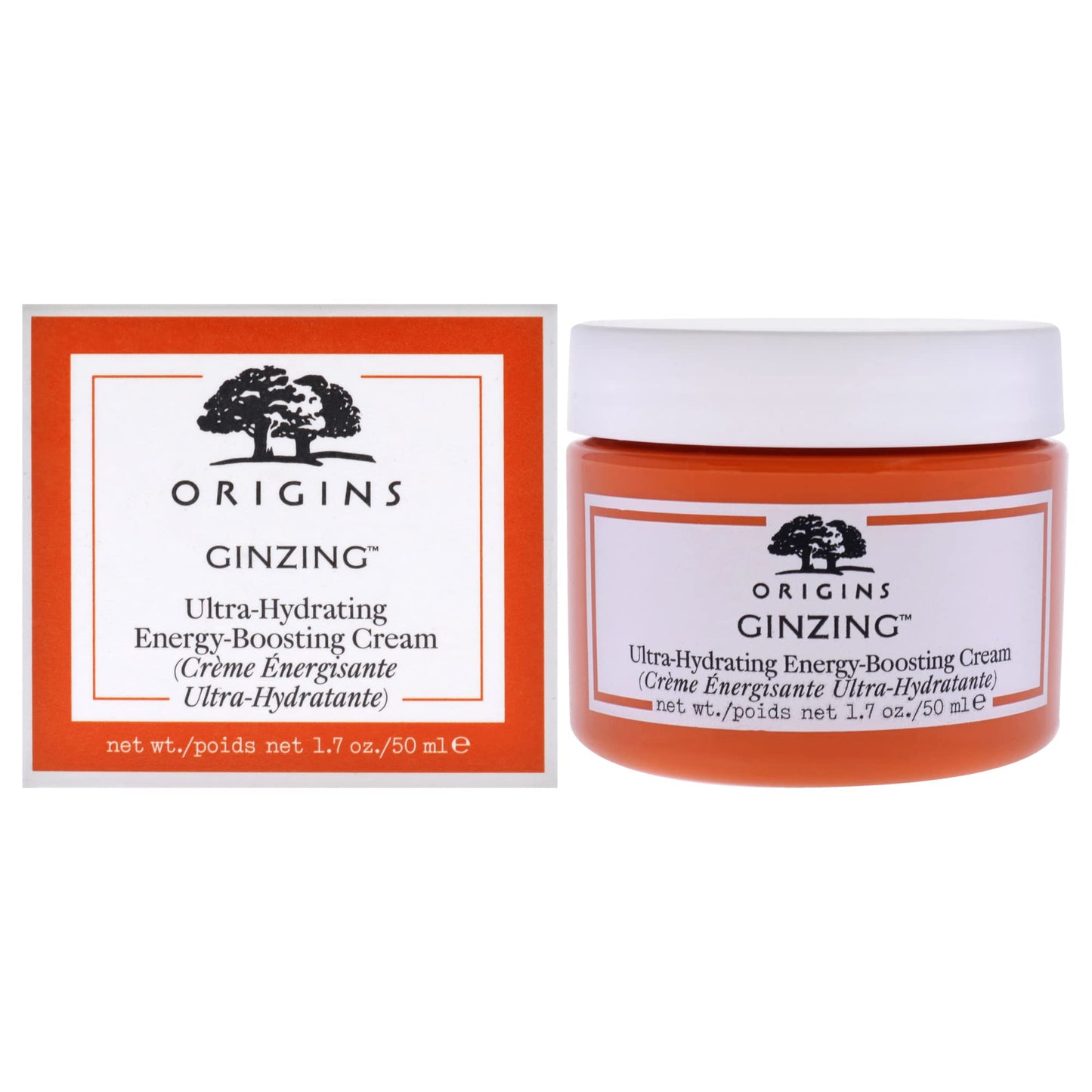 Origins GinZing Radiance-Boosting Moisturizer for Dry Skin | Boosts Radiance & Delivers 72-Hr Hydration | With Niacinamide & Caffeine from Coffee Beans, 1.7 Fl Oz