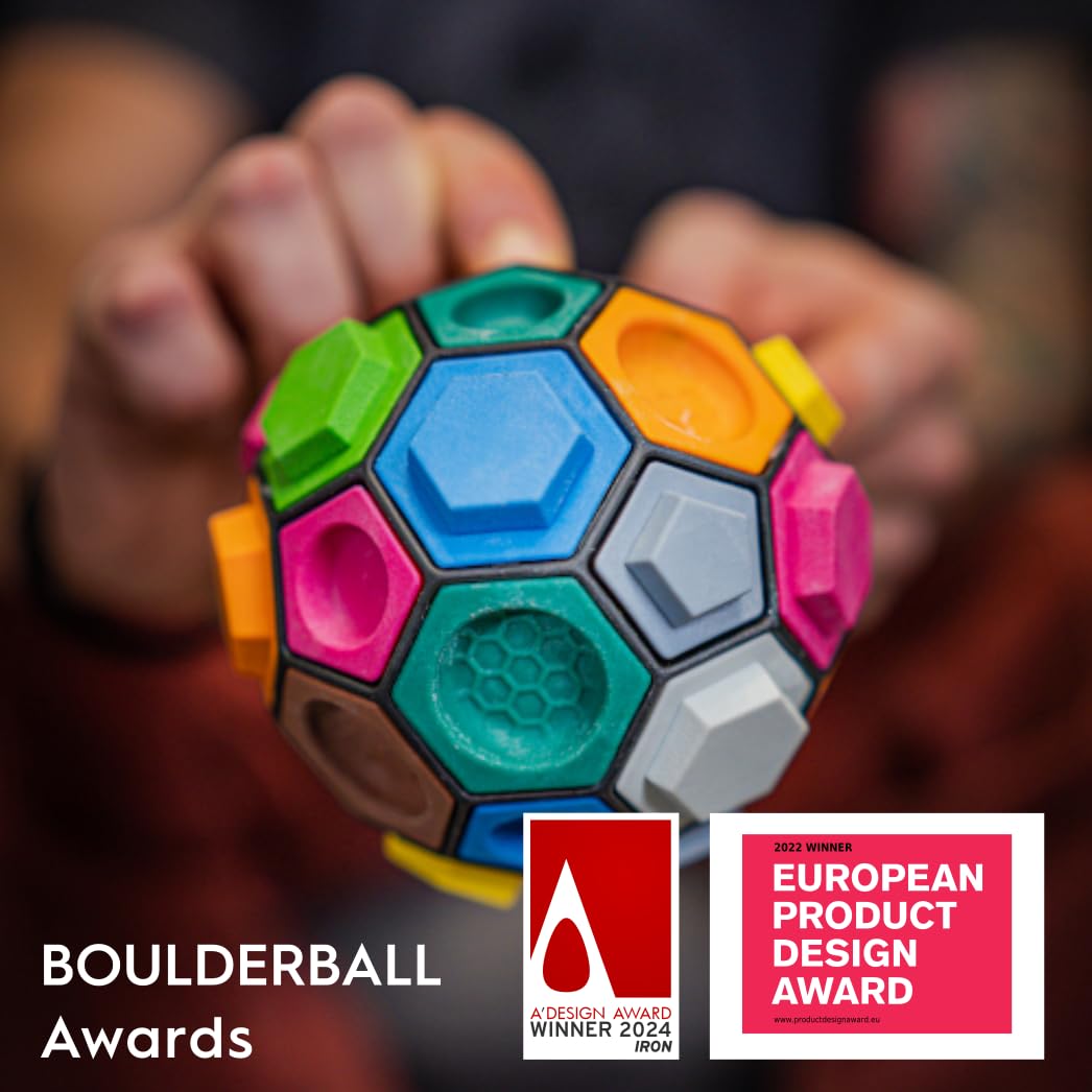BOULDER BALL BOULDERBALL Basic 3D Climbing Ball, World Novelty, Climbing in The tiniest Space - Concentration, Creativity, Dexterity